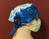 Scrub Cap With Button Option - Polar Bears